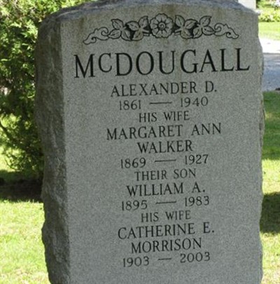Catherine E Morrison McDougall on Sysoon