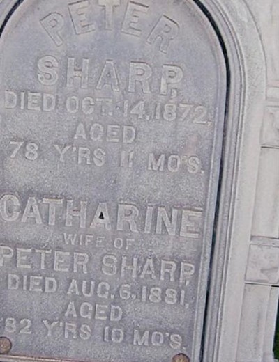 Catherine Sharp, Find a grave on Sysoon Catherine Sharp on Sysoon
