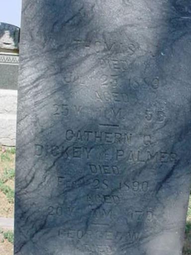 Cathern G. Palmer Dickey on Sysoon