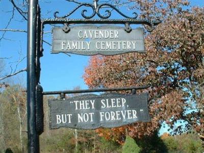 Cavender Family Cemetery on Sysoon