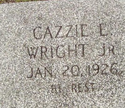 Cazzie E Wright, Jr on Sysoon