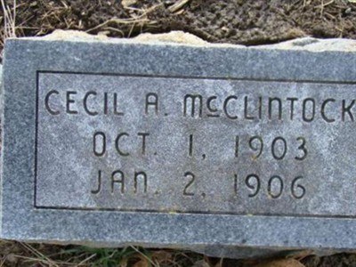 Cecil A. McClintock on Sysoon