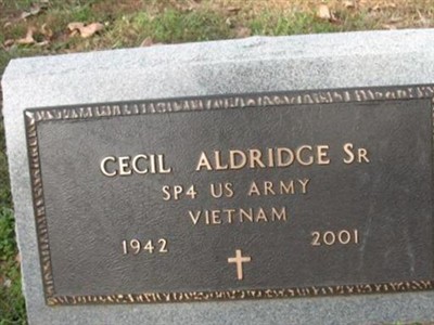 Cecil Aldridge, Sr on Sysoon
