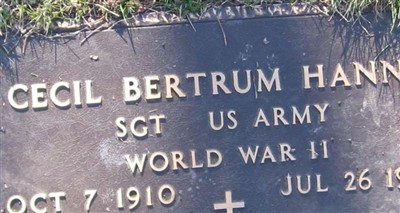 Cecil Bertrum Hanna on Sysoon