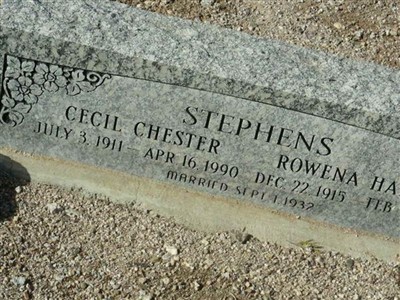 Cecil Chester Stephens on Sysoon