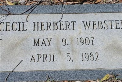 Cecil Herbert Webster on Sysoon