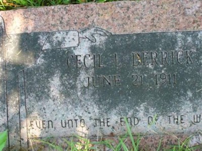 Cecil L Derrick on Sysoon