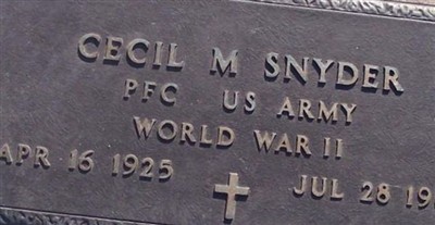 Cecil M. Snyder on Sysoon