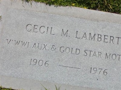 Cecil Maureen McCloud Lambert on Sysoon