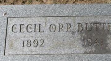 Cecil Orr Butt on Sysoon