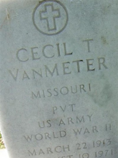 Cecil T Van Meter on Sysoon
