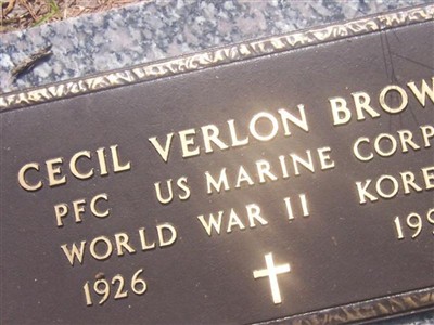 Pvt Cecil Verlon (Real) Brown on Sysoon