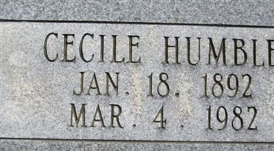 Cecile Humble on Sysoon