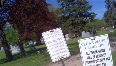 Cedar Bluff Cemetery on Sysoon