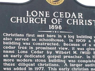 Lone Cedar Church of Christ Cemetery on Sysoon