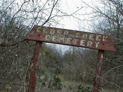Cedar Creek Cemetery on Sysoon