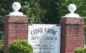 Cedar Grove Baptist Church on Sysoon