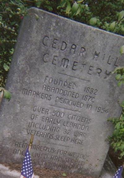 Cedar Hill Cemetery on Sysoon