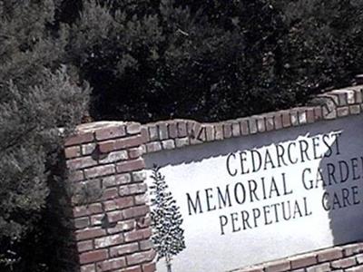 Cedarcrest Memorial Gardens on Sysoon