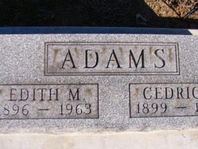 Cedric R. Adams on Sysoon