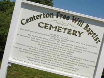 Centerton Free Will Baptist Cemetery on Sysoon