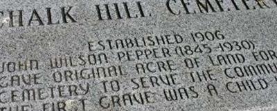 Chalk Hill Cemetery on Sysoon