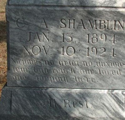 Charles Albert Shamblin on Sysoon