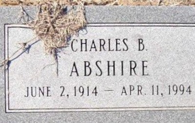Charles B Abshire on Sysoon