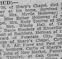Charles (Bud) Holloway on Sysoon