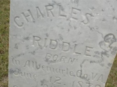 Charles C. Riddle on Sysoon