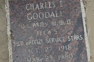 Charles E Goodall on Sysoon