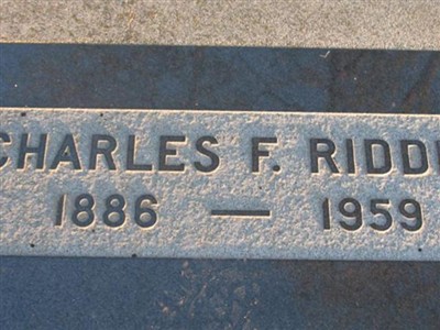 Charles F. Riddle on Sysoon