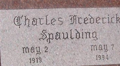 Charles Frederick Spaulding on Sysoon