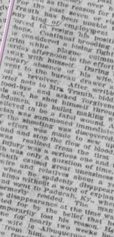 Charles Frederick Trauth on Sysoon