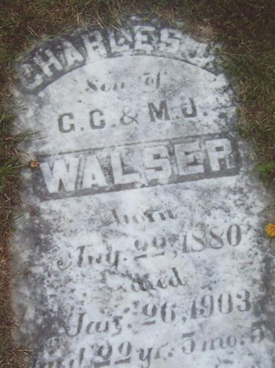 Charles Gaither Walser on Sysoon