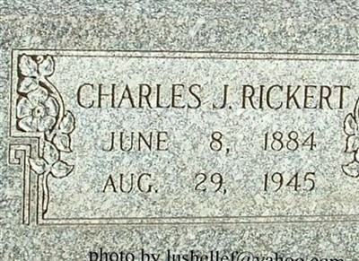 Charles Jacob Rickert, Find a grave on Sysoon Charles Jacob Rickert on Sysoon