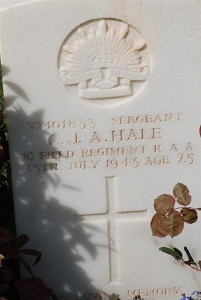 Sgt Charles John Alfred Hale on Sysoon