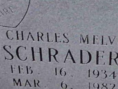 Charles Melvin Schrader, Find a grave on Sysoon Charles Melvin Schrader on Sysoon