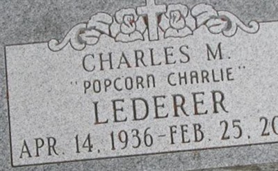 Charles M "Popcorn Charlie" Lederer on Sysoon