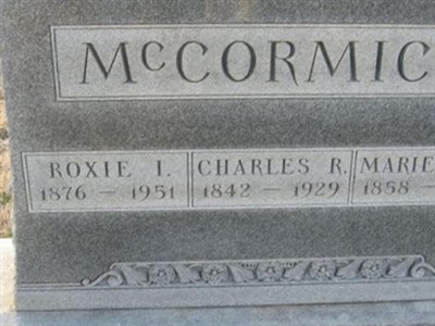Charles R. McCormick on Sysoon
