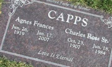 Charles Ross Capps, Sr on Sysoon