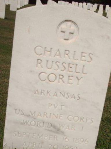 Charles Russell Corey on Sysoon