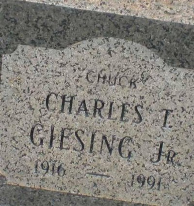 Charles Terrence Giesing, Jr on Sysoon