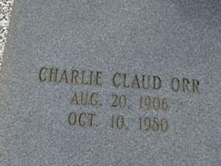 Charlie Claude Orr on Sysoon