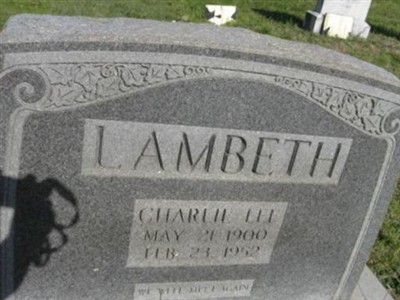 Charlie Lee Lambeth on Sysoon