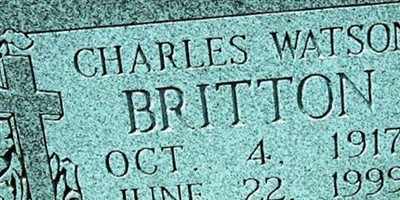 Charlie Watson BRITTON on Sysoon