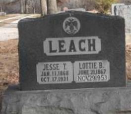 Charlotte Blanch ""Lottie"" (Bryant) Leach on Sysoon