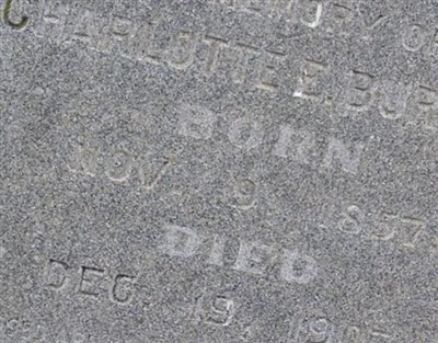 Charlotte E. Burdett on Sysoon
