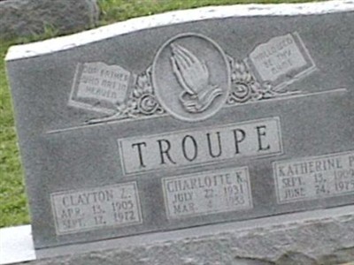 Charlotte K Troupe on Sysoon