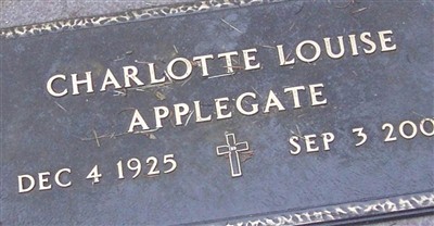 Charlotte Louise Applegate on Sysoon